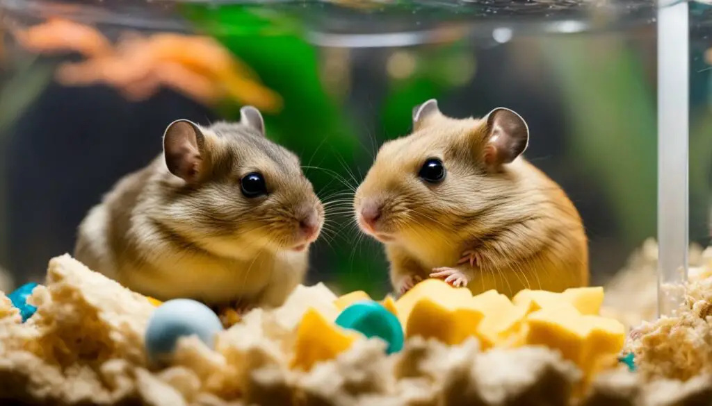 gerbil and hamster together