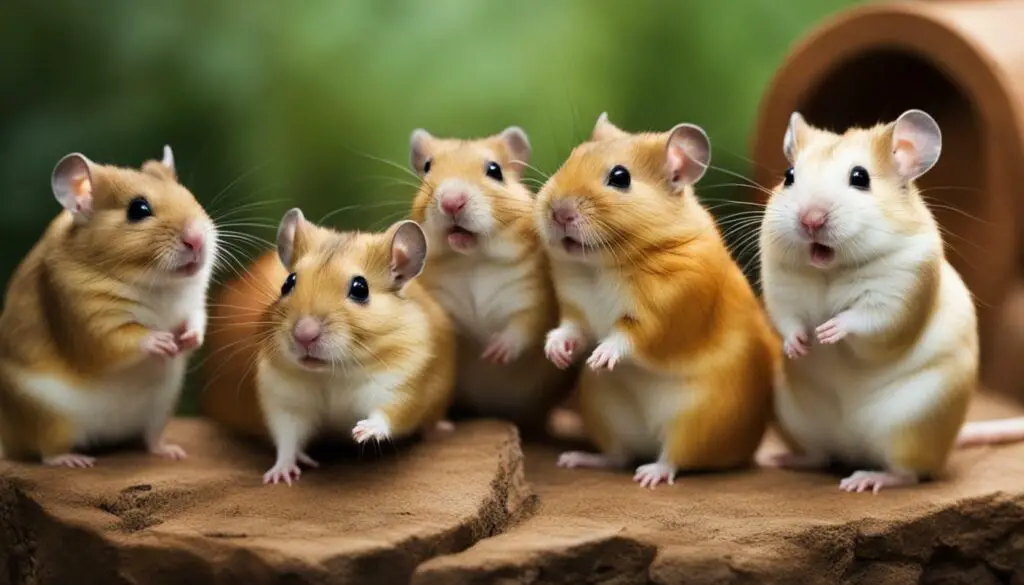 gerbils and hamsters