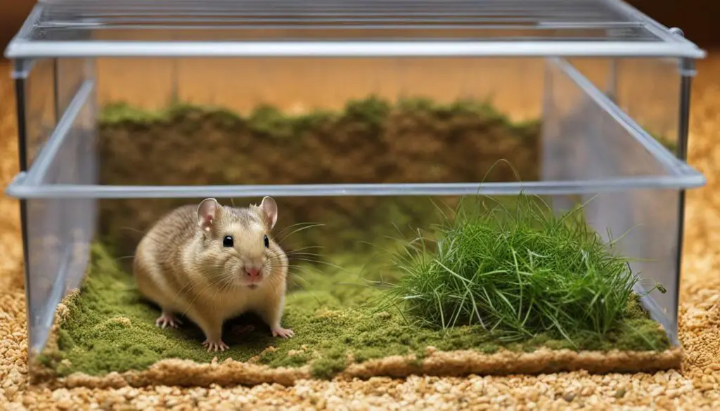 recommended dimensions for gerbil enclosure