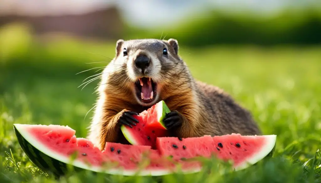 Do Groundhogs Eat Watermelon