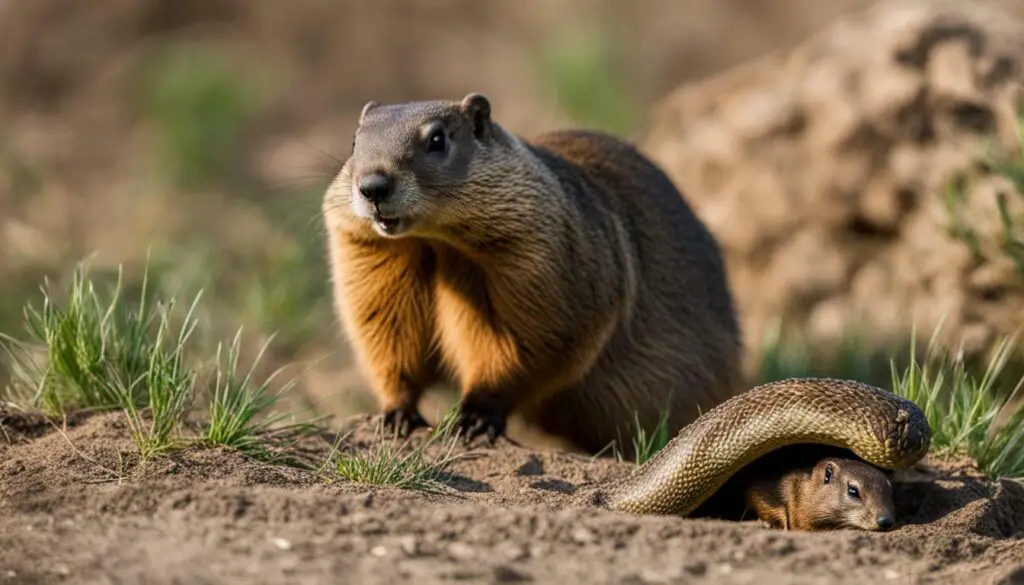 Do Groundhogs Keep Snakes Away