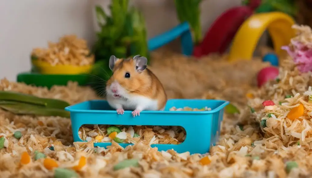 Fresh smelling hamster habitat
