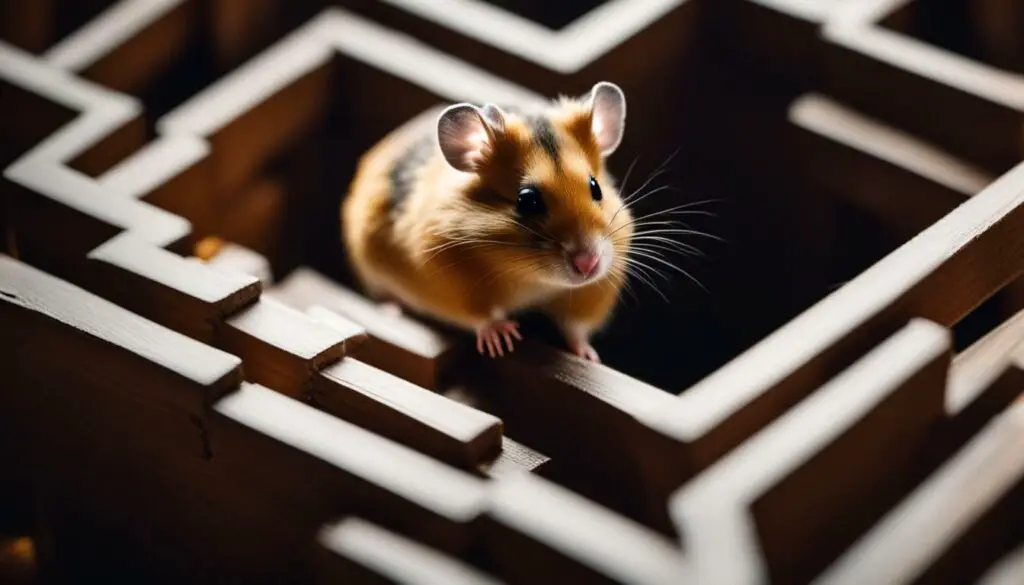 Hamster exploring its surroundings