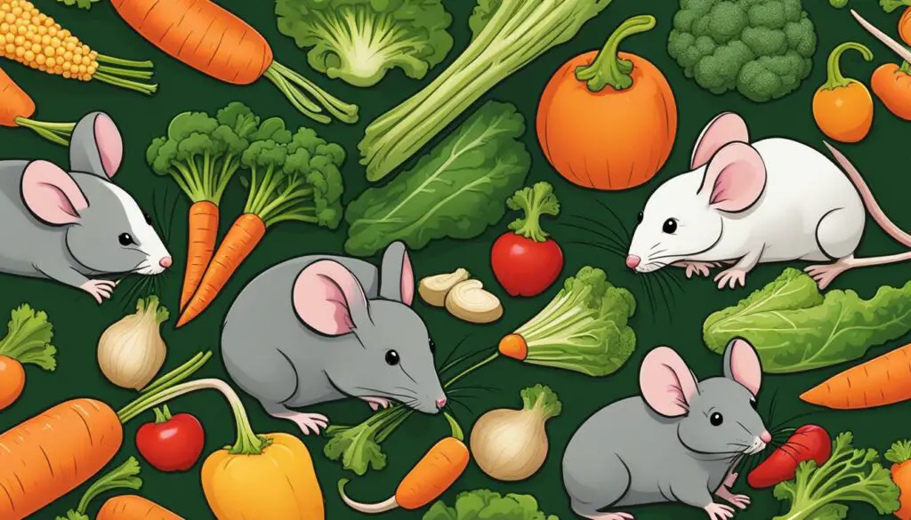 Mice and vegetables