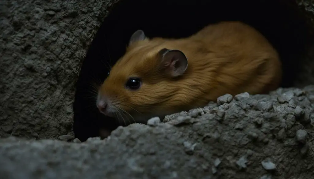 Nocturnal vision of hamsters