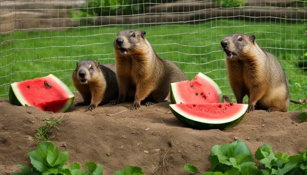 Protecting Watermelon from Groundhogs