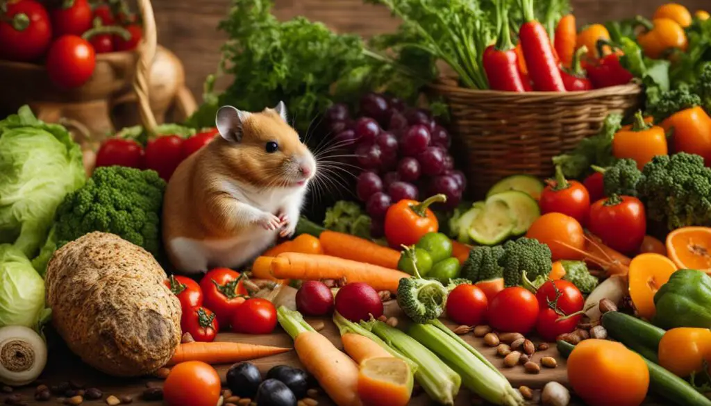 Well-balanced hamster diet