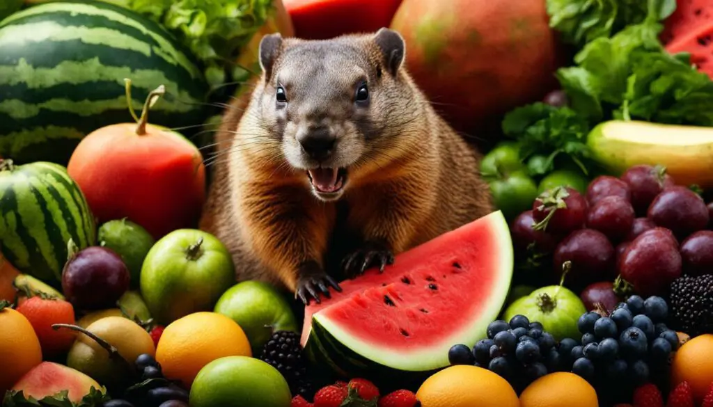 diet of groundhogs