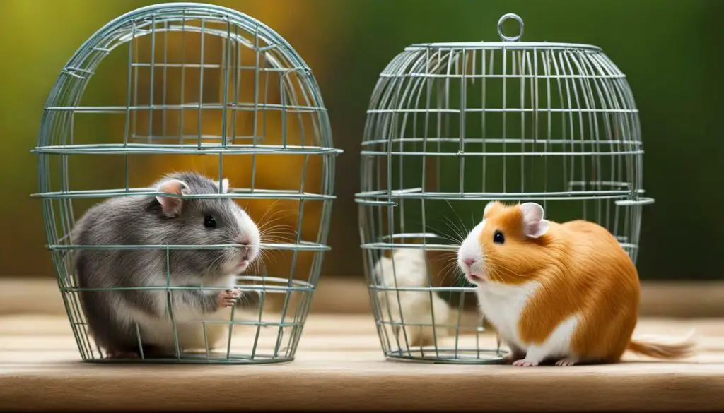 differences in hamster and guinea pig behavior