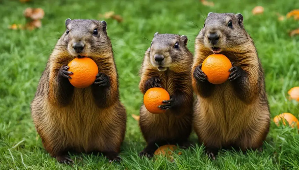 feeding groundhogs oranges