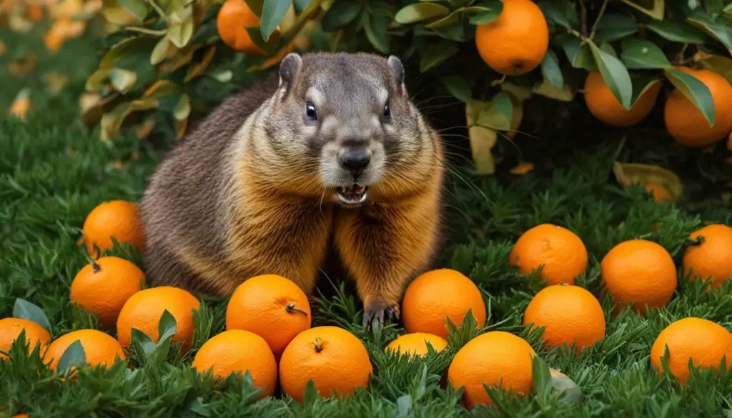 groundhog orange consumption