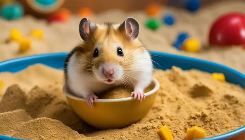 hamster sand bath