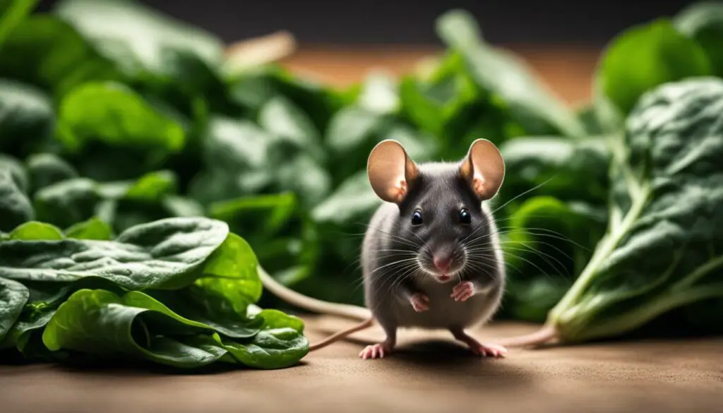 is spinach safe for mice